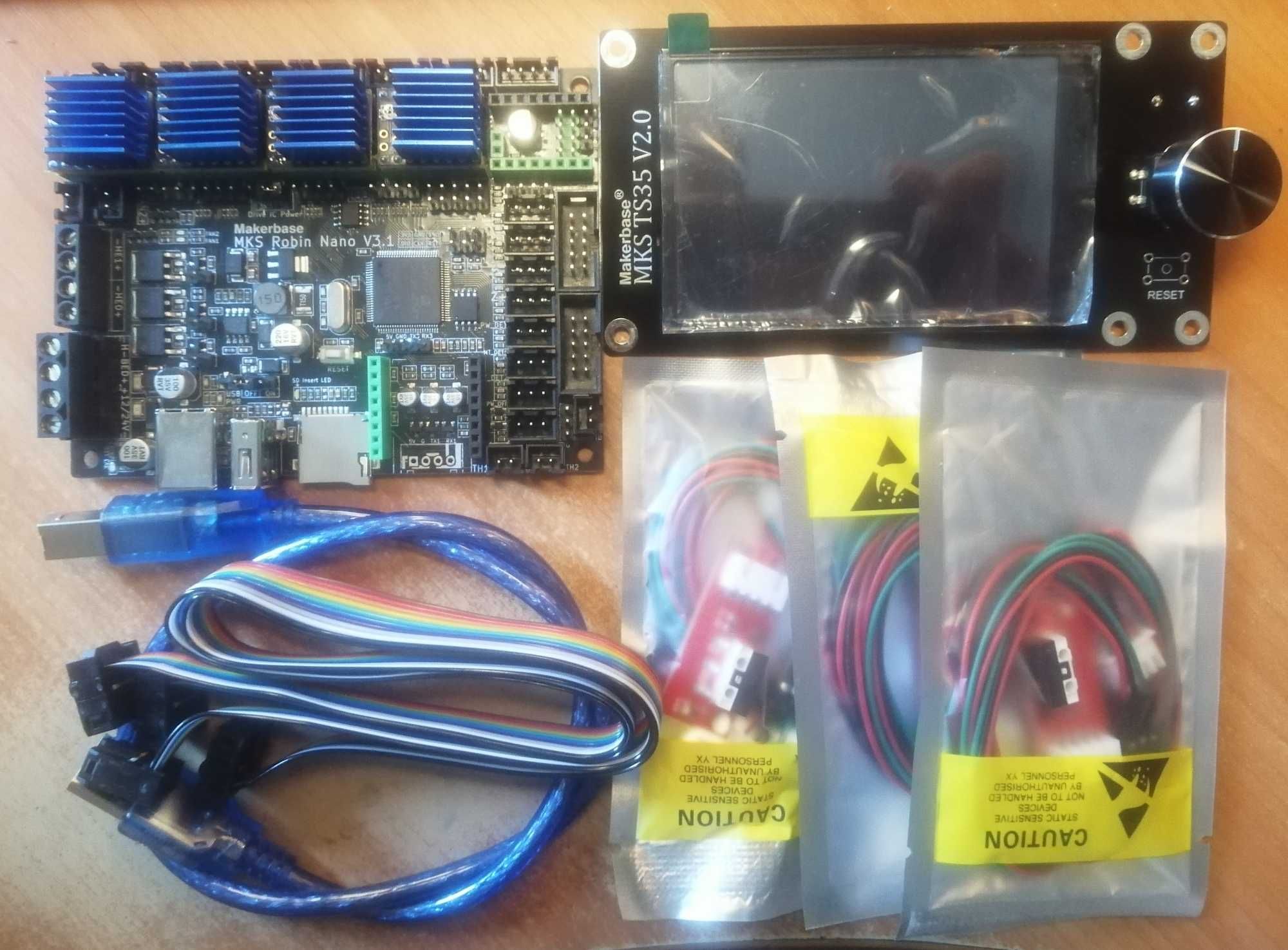 Плата 3D Принтера MKS Robin Nano V3.1 + TMC2209 + MKS TS35 V2