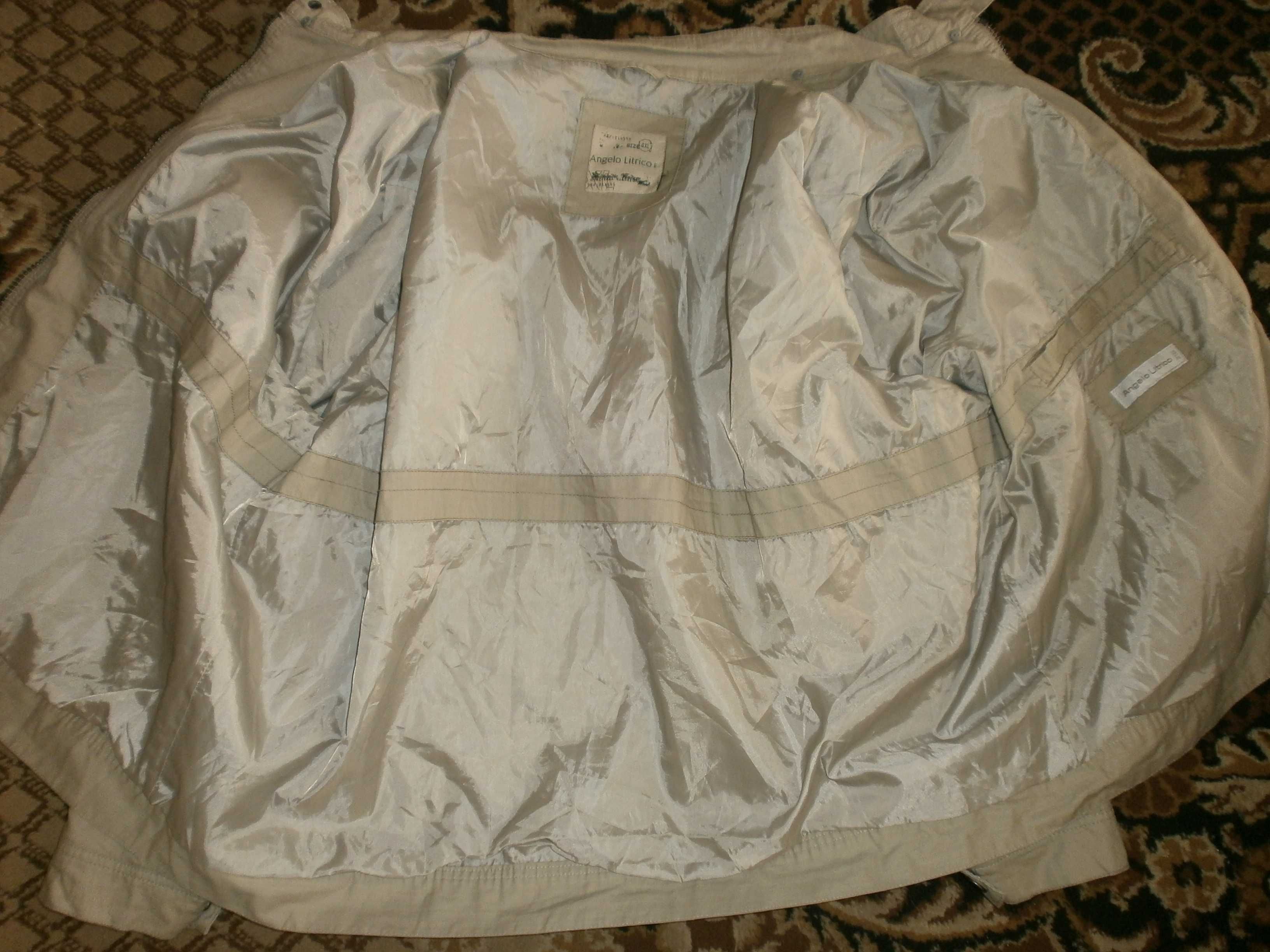 Большой размер. Куртка Angelo Litrico, хаки, р. 4XL, наш 70. ПОГ-80 см