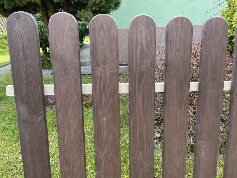 Sztachety drewniane MALOWANE, deski na ogrodzenie impregnowane
