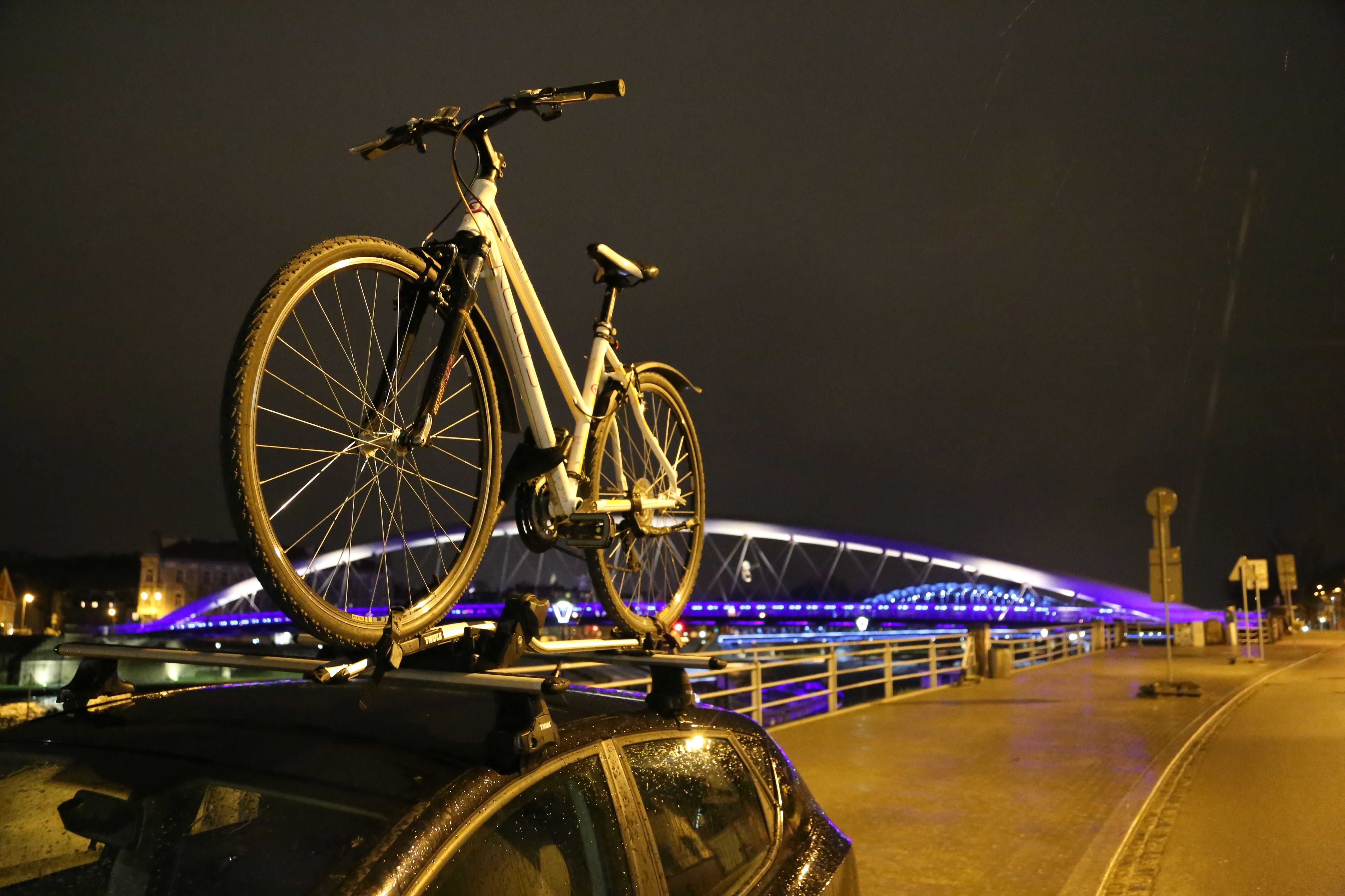 Wypożyczę uchwyt, bagażnik rowerowy na dach auta - THULE