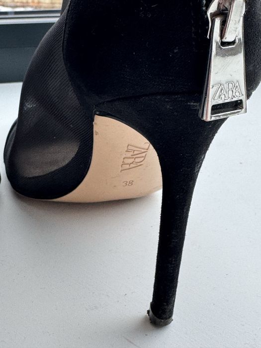 Ботильони Zara на пів прозорі