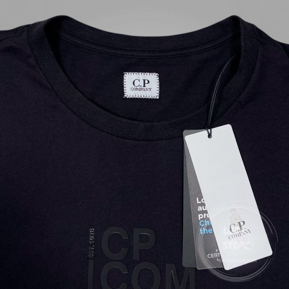 Футболка C.P. Company Label Logo (C P, CP, сипикомпани)