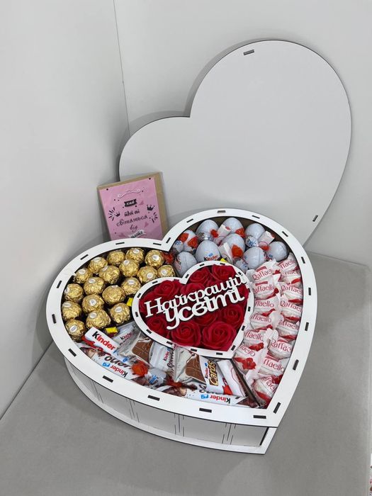 ТОП ЦІНА! Подарунковий бокс з солодощами/ Подарунок для дівчини