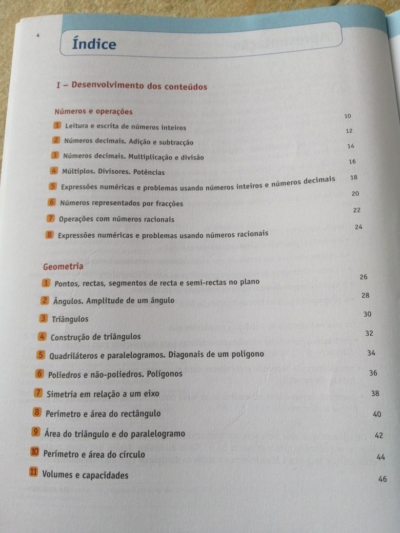 Livro exercício Matemática 6o ano Porto Editora