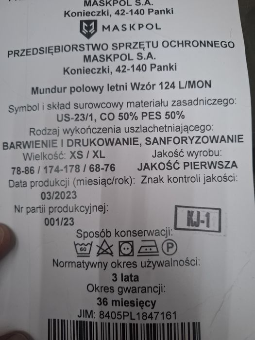 Mundyr Polowy S/XL XS/XL M/R