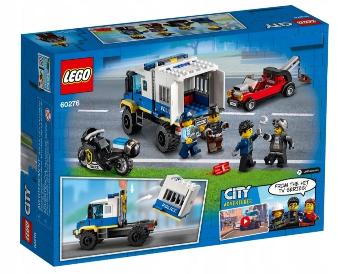 Lego City 60276 Konwój Policyjny Więzienny Klocki Lego 244 elementy