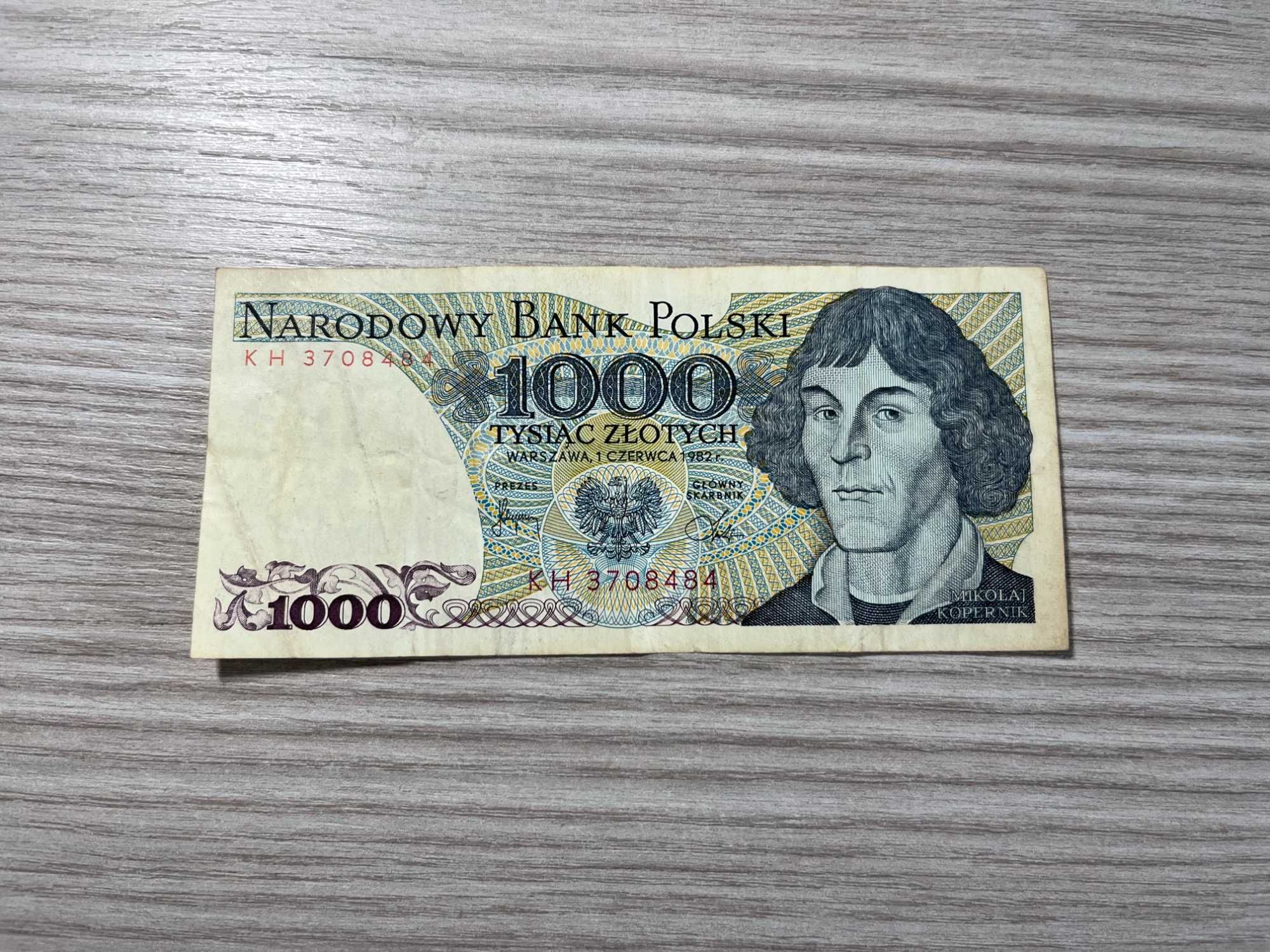 Banknot 1000 zł Mikołaj Kopernik 1982 r.