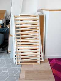 Łóżeczko drewniane Iwo KLUPŚ 120x60 z materacem IKEA