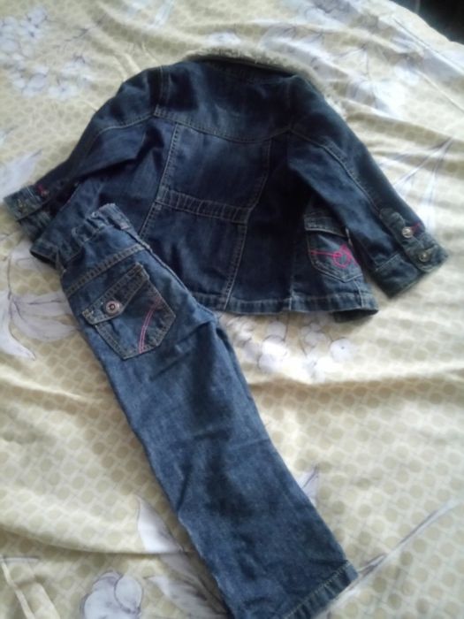 Костюм джинсовый 2-3 года куртка+джинсы