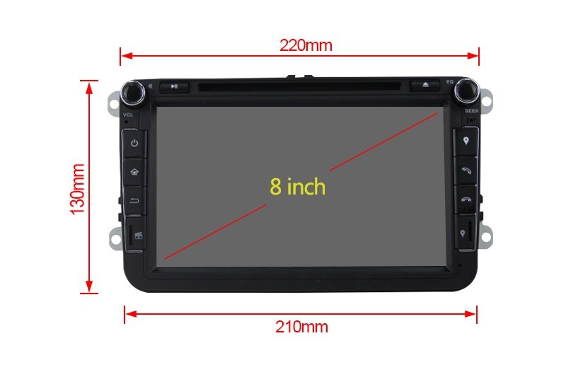 Radio DAB Android DVD CD SD GPS WiFi VW Golf 5 6 Passat Seat Skoda