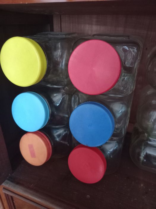 Frascos de mercearia antigos