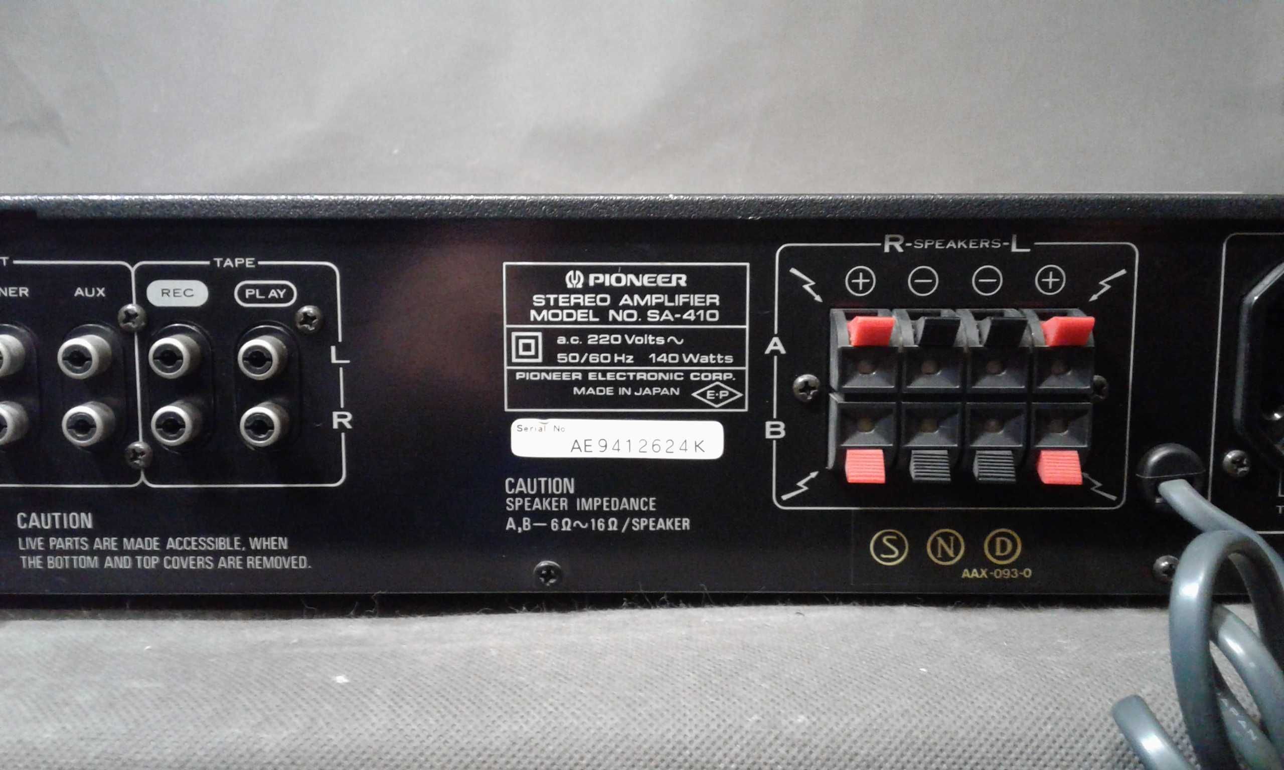 PIONEER SA-410 ,wzmacniacz stereo