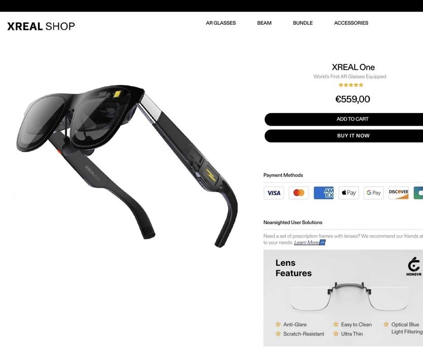 Xreal ONE‼️NEW Model 2025 AR | XR Glasses 147" Sony OLED 120Hz