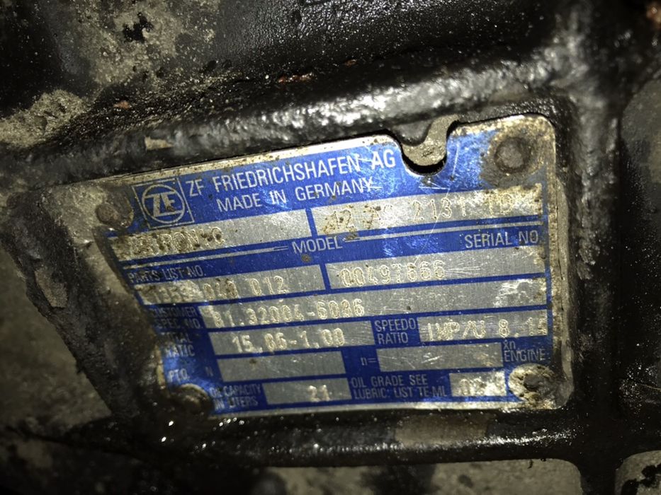 АКПП MAN TGX евро5 ZF автомат с интардером коробка передач ZF 12AS2131