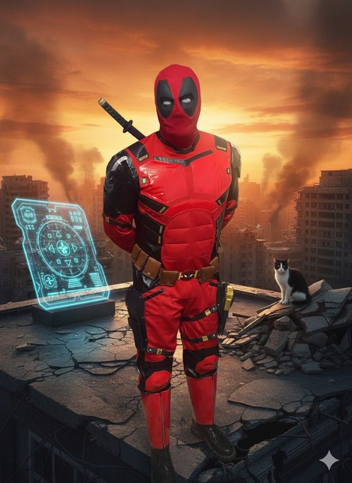 Аніматор дедпул супергерой на ваше свято. Привітаємо вас і ваших діток