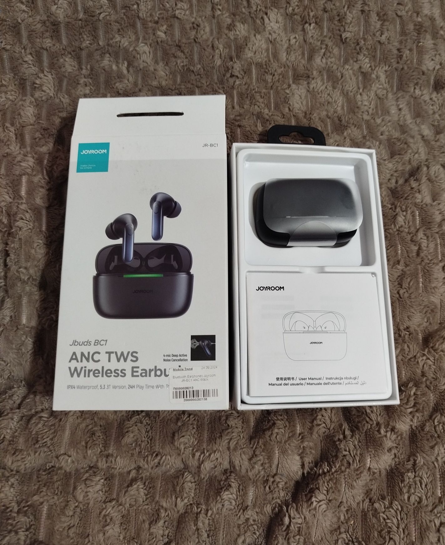 Навушники TWS Joyroom Jbuds JR-BC1 Black, безпровідні навушники