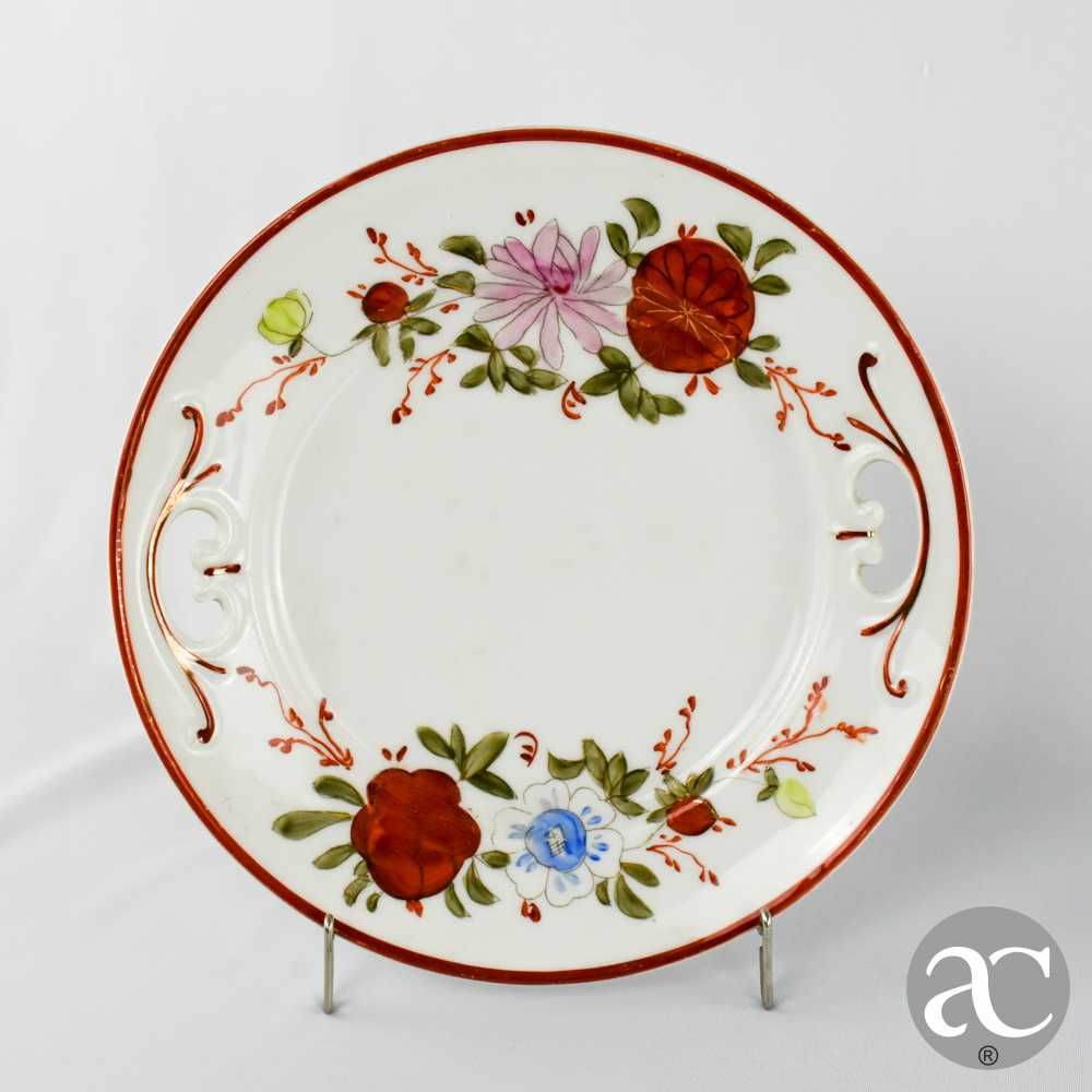 Par de pratos de bolo porcelana Vista Alegre