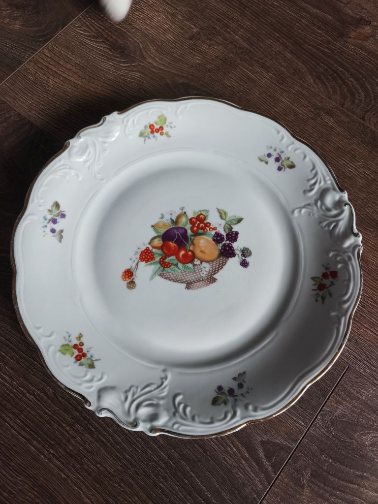 Patera talerz PRL porcelana Wałbrzych