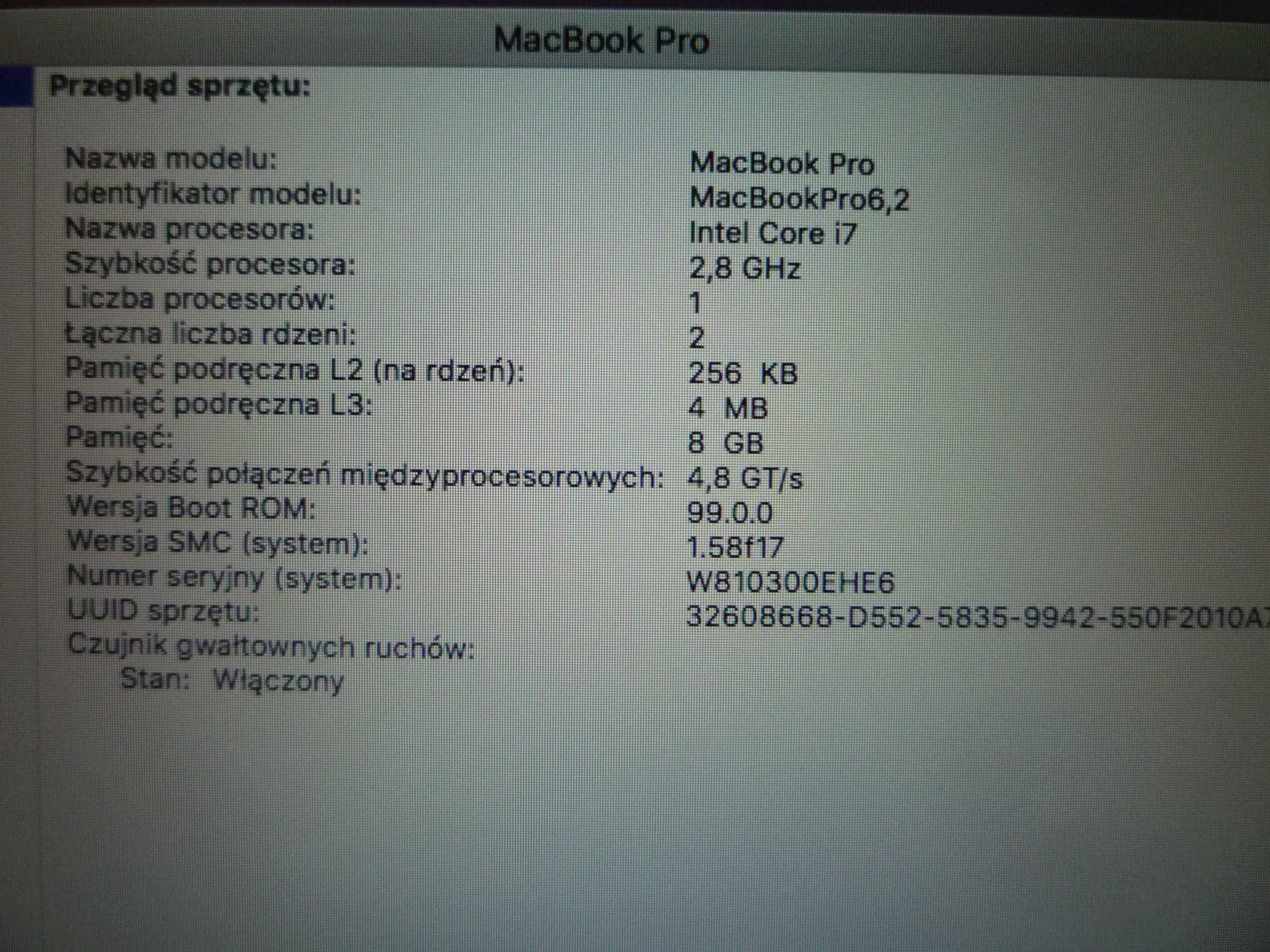 Laptop APPLE MacBook Pro  i7 / 1TB/ 8GB RAM/ GT330M