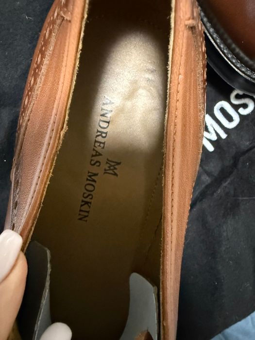 Туфлі чоловічі Оксфорди коричневі 43р Andreas Moskin