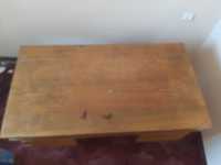 Drewniane biurko w stylu vintage- bardzo pojemne i funkcjonalne