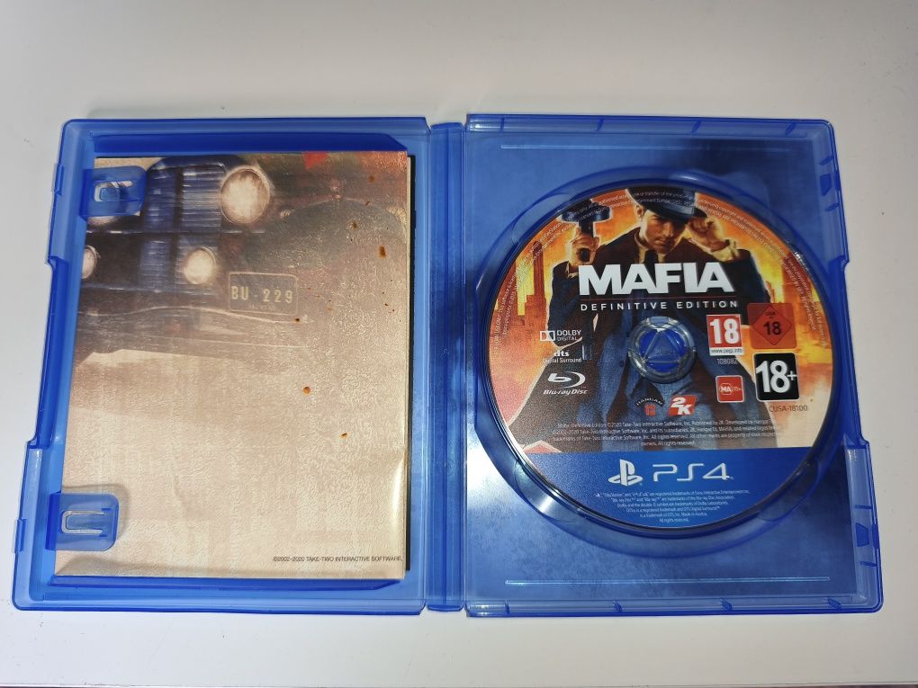 Gra Ps4 Mafia Definitive Edition gry PlayStation 4 UFC GTA V Crash NFS