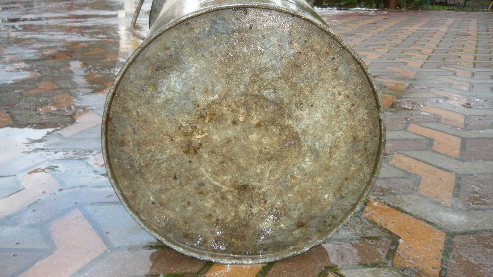 Kosz pojemnik metalowy na śmieci odpady popiół ocynk 110 120 l.