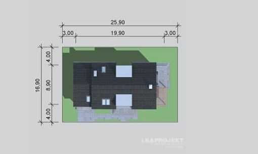 Projekt domu idealnego z użytkowym poddaszem i garażem - LK-911