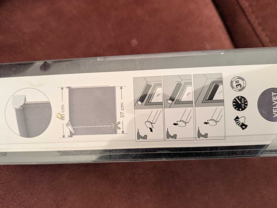 Roleta zaciemniająca Decosol deluxe 60cm szara velvet