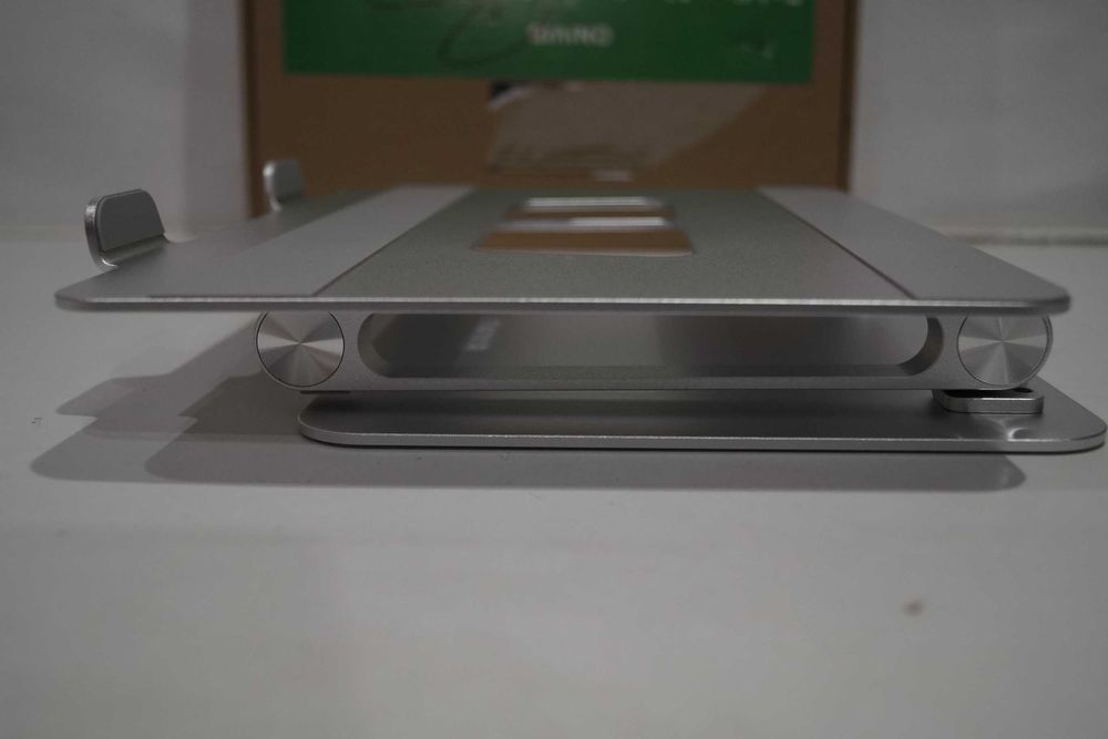 ONIVIB Aluminiowa podstawka pod laptop srebrna regulowana wys. i kąt