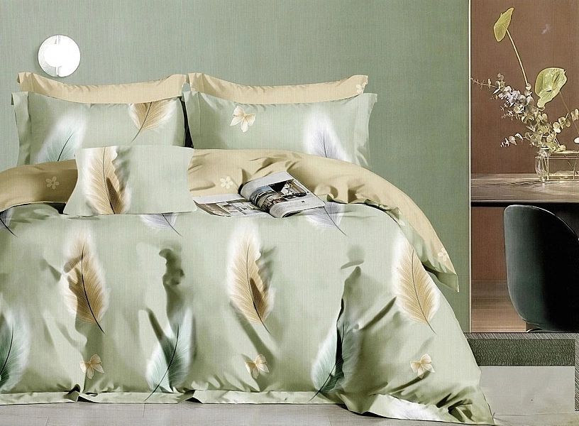 Pościel 160x200/3 części Satyna Bawełniana Aida Komplet 2x Poszewka