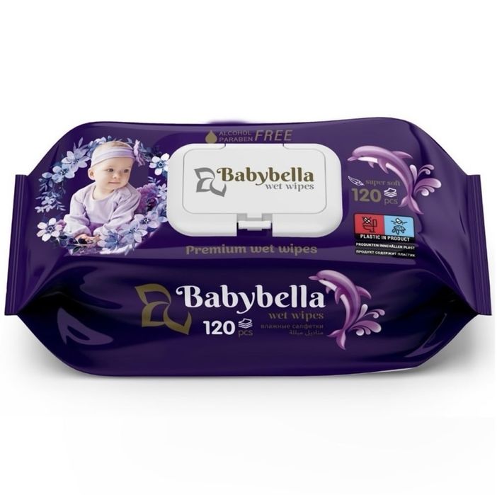 Детские влажные  салфетки 120шт