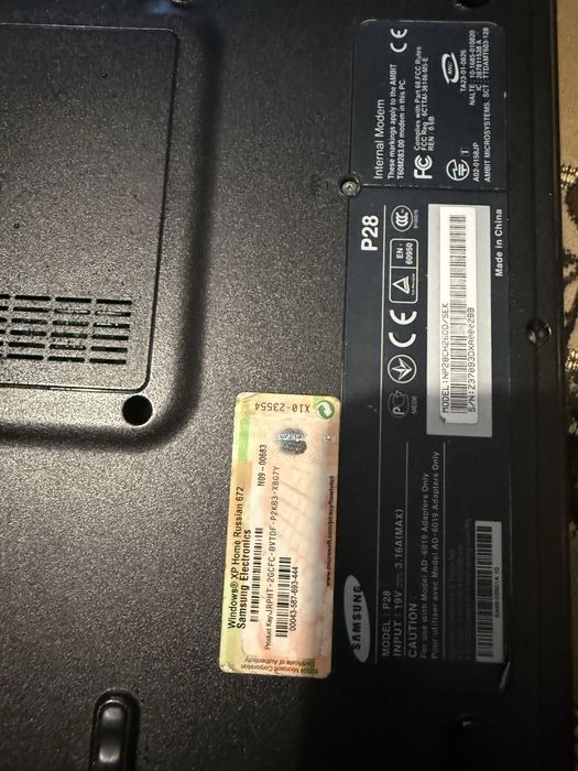 Ноутбук samsung p28