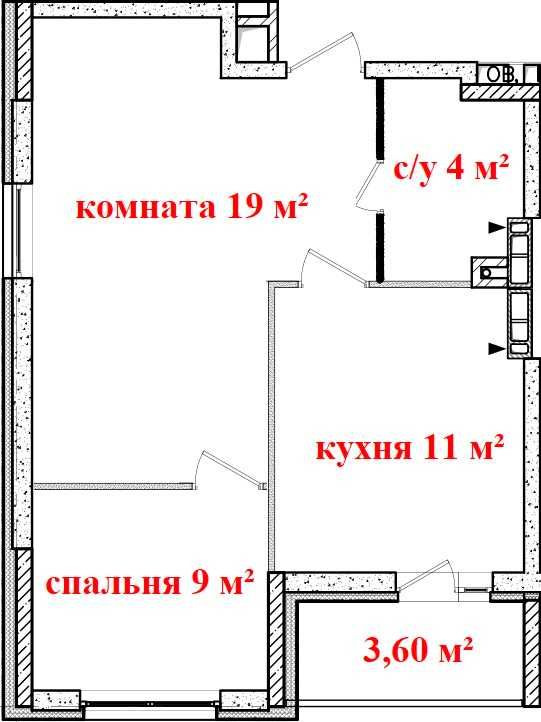 2к. кв. в готовом Новострое Атланте на Киевской возле Новуса