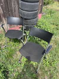 4 krzesla na kolkach skladane