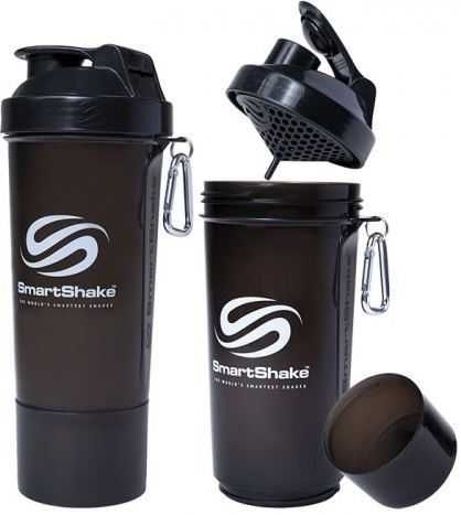 SmartShake Gunsmoke Black 800 ml z pojemniczkami