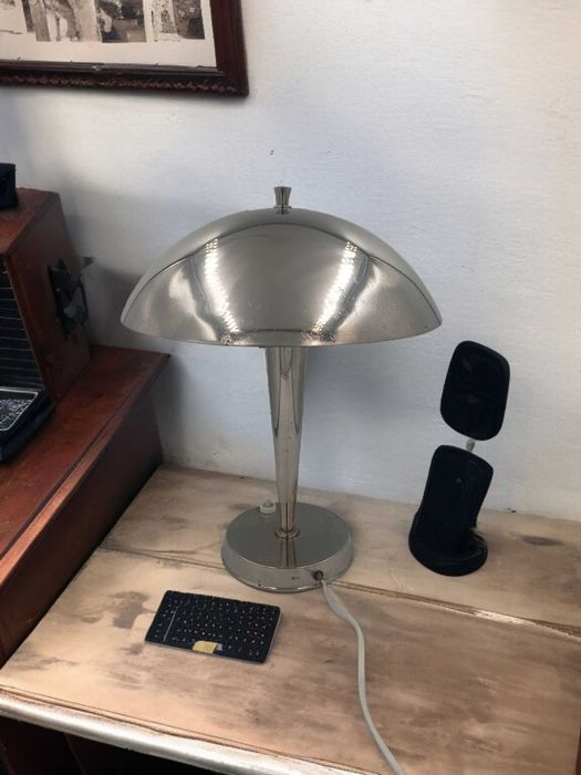 Lampa gabinetowa A. Okoń typ 1537 Warszawa lata 30-te Art Deco