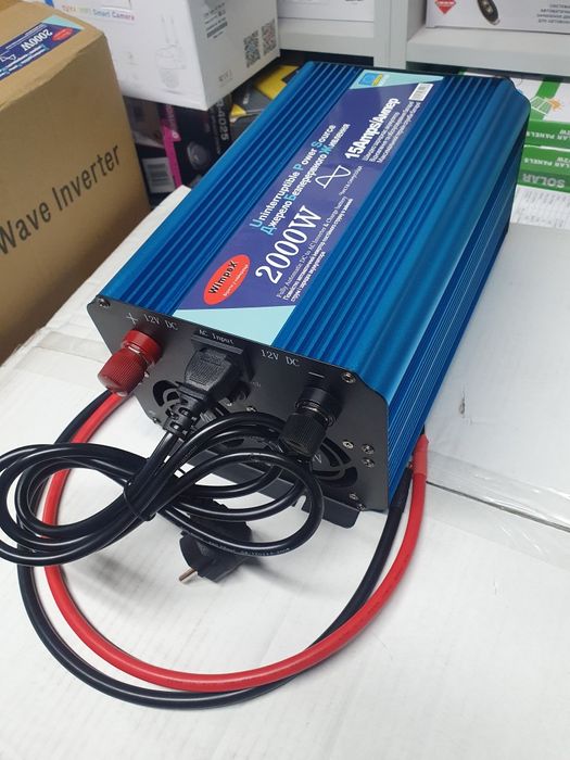 Інвертор чистий синус ИБП 2000 Вт.Wimpex з зарядний пристроєм