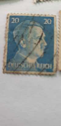 Znaczek pocztowy Deutsches Reich Adolf Hitler 20