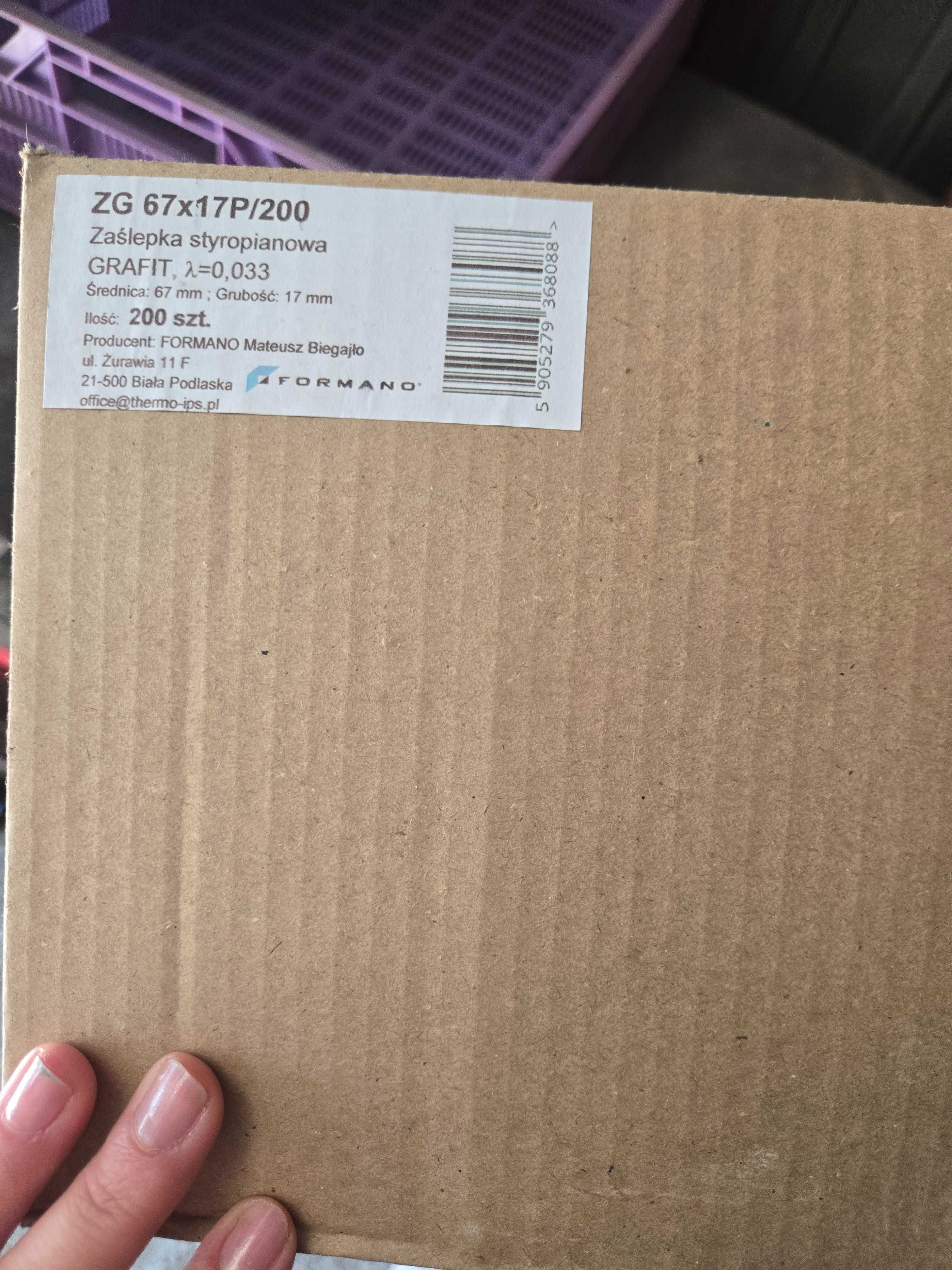 Zaślepka styropianowa ZG 67x17P/200