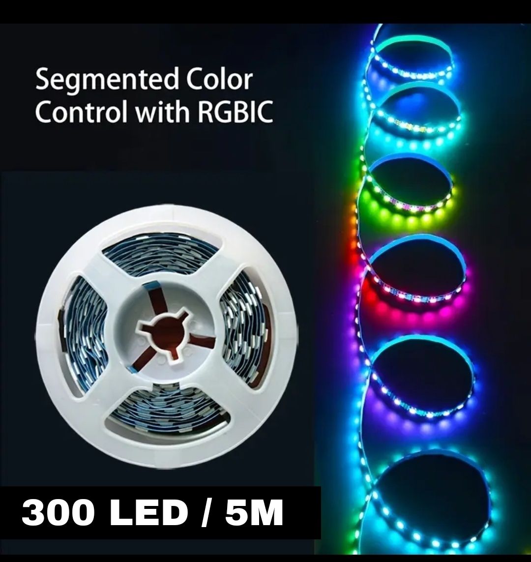 Taśma LED ws2812b 300 LED 5m Ambient light +sterownik TV