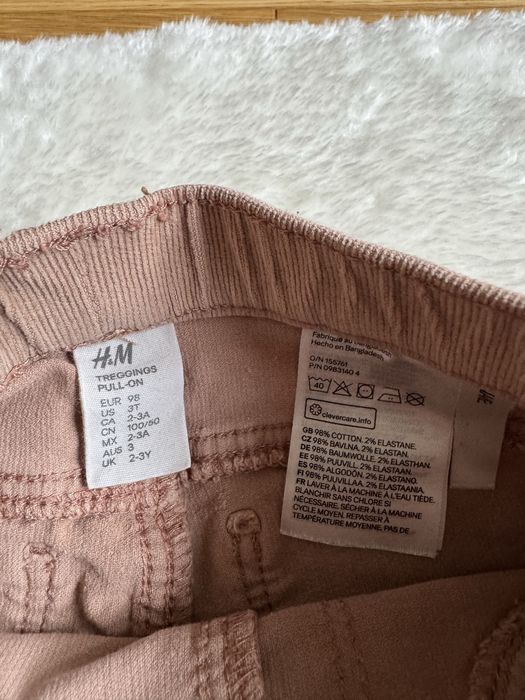 Spodnie dziewczęce H&M 98