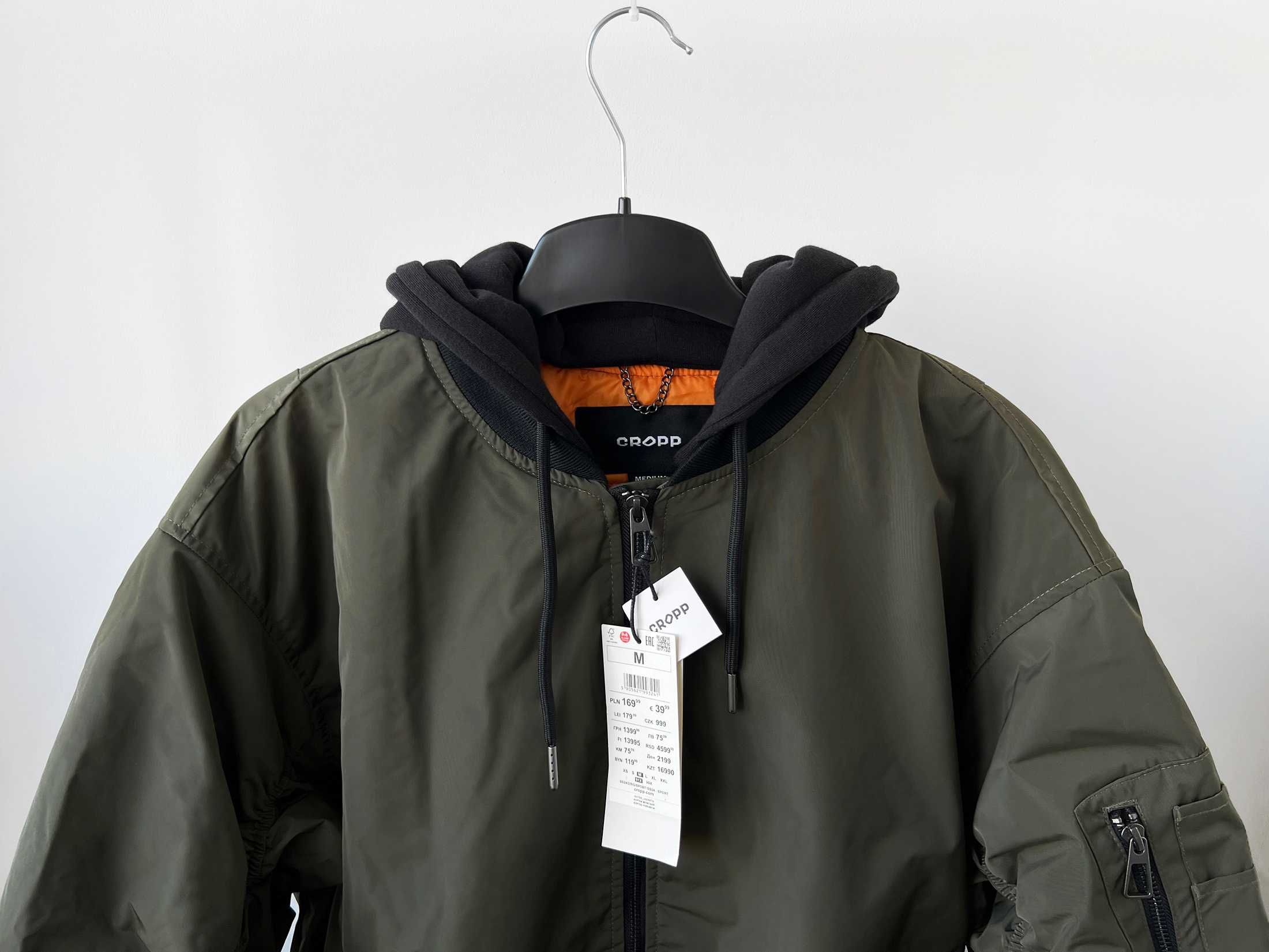 Бомбер Cropp чоловічий утеплений новий, розмір S, L, XL, XXL