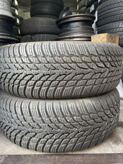 Шины 185/60 R14 Nokian б/у пара зима 6/6,5мм U7