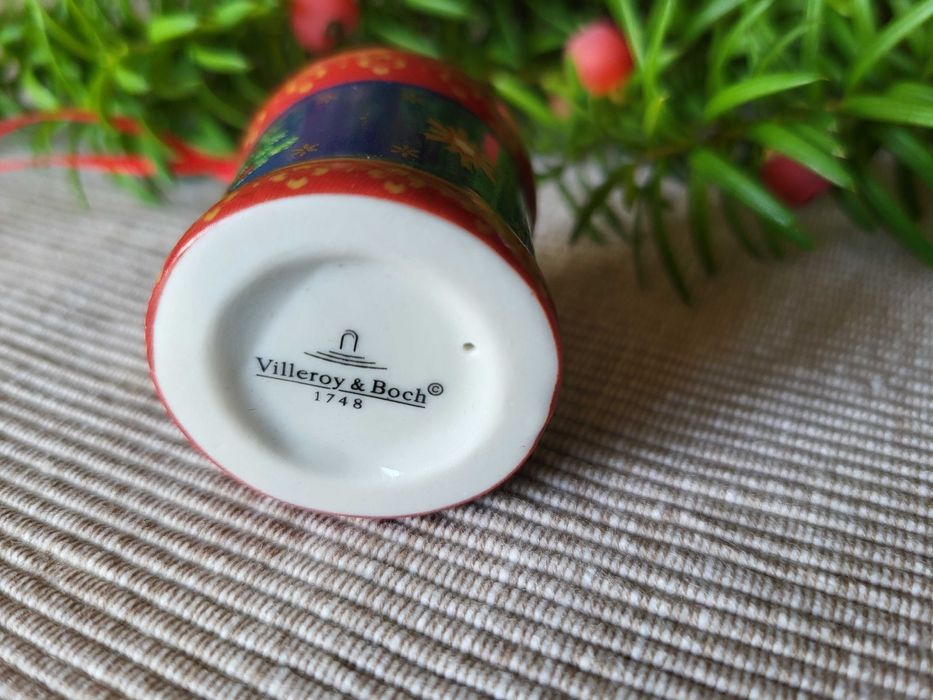 Ozdoba świąteczna Villeroy&Boch porcelana, granatowa