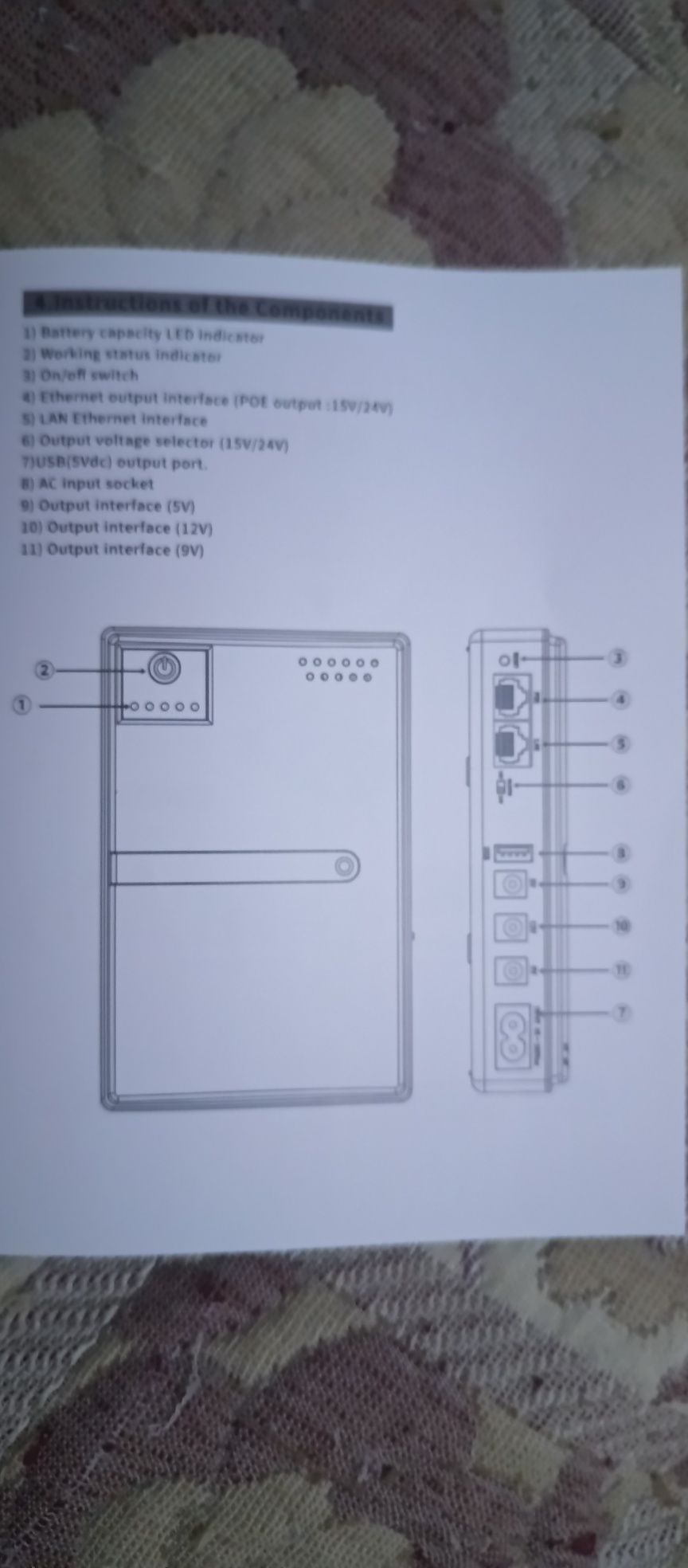 ДБЖ для роутера, комутатора, відеонагляду UPS 10400 36W DC1036P