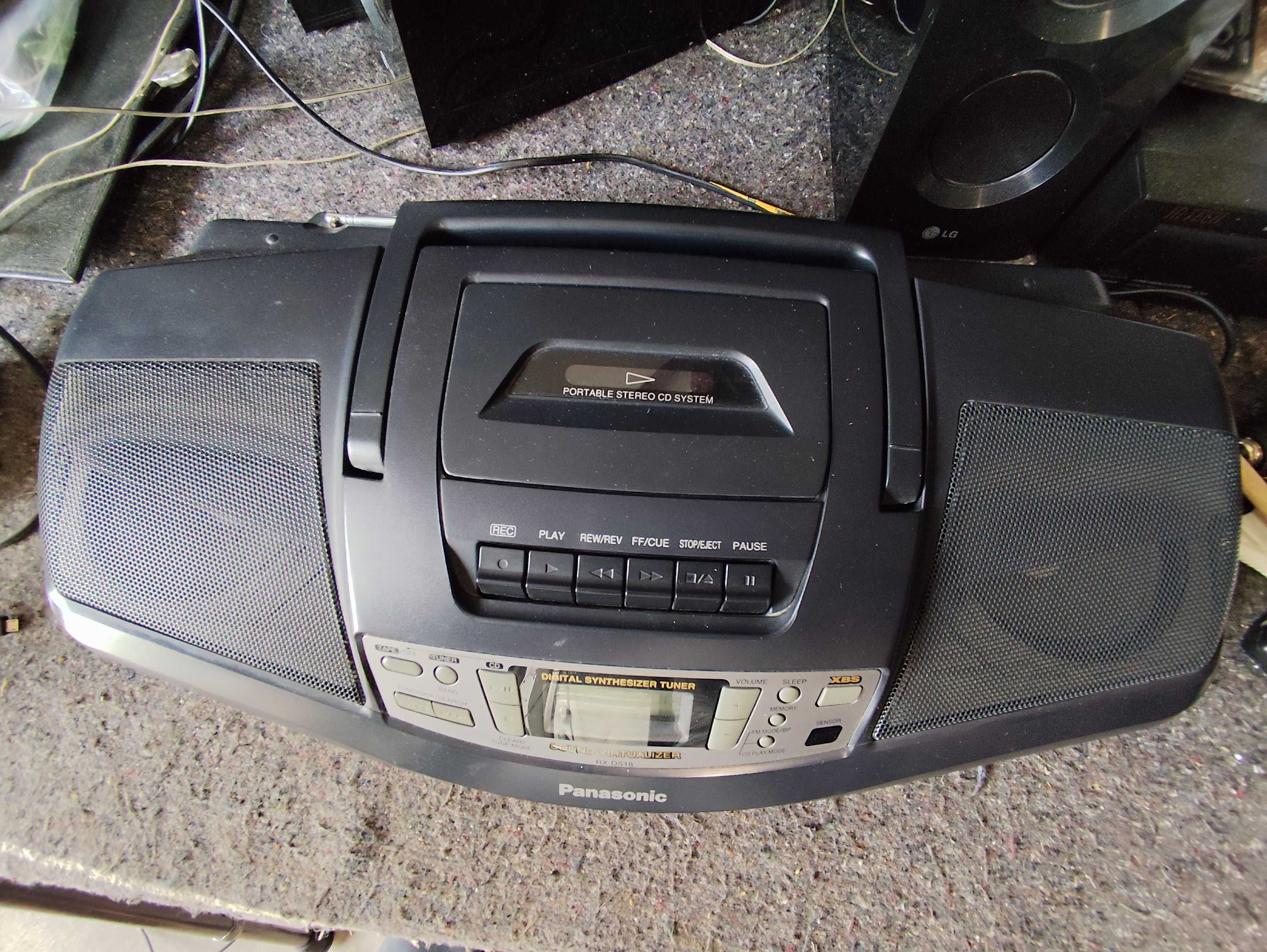 radiomagnetofon Panasonic RX-DS 18 z pilotem!