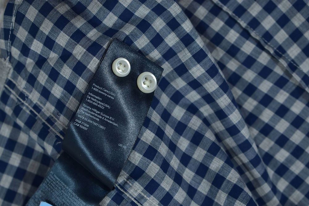 Tommy Hilfiger Męska Koszula W Kratkę Slim Fit / S