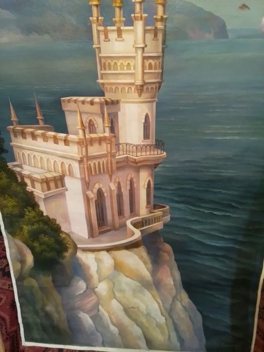 Картина-в-раме-ласточкино-гнездр