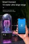 Портативная Smart колонка-ночник Медуза с часами и подсветкой Bluetoot